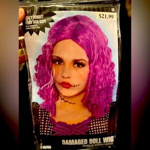 Damaged Doll Wig - Purple